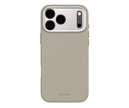 Etui / obudowa na smartfona Decoded AntiMicrobial Silicone Backcover, iPhone 17 Pro Max, Taupe